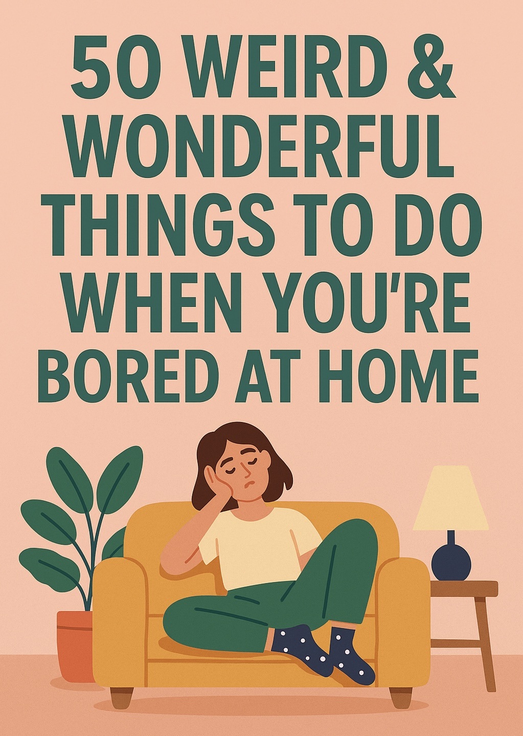 WordSoupBlog's tweet card. Beat boredom at home with quirky activities from recreating paintings to hosting your own awards show. Try these 50 unique things to do.