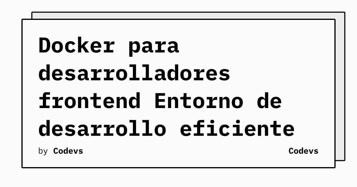 codevs_gd's tweet card. En el desarrollo moderno, Docker se ha convertido en una herramienta indispensable para crear entornos de desarrollo consistentes y reproducibles.