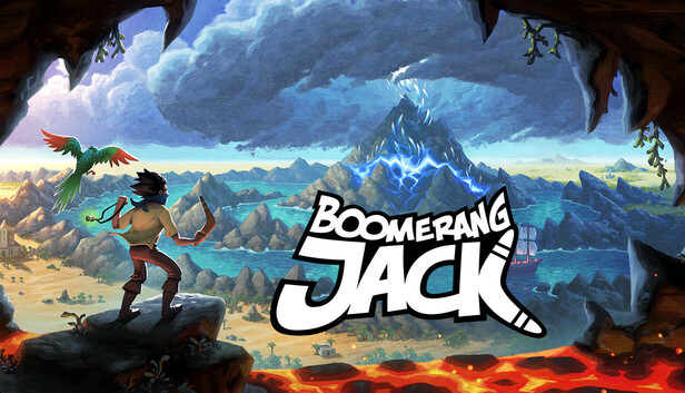 boomjackgame's tweet card. Slash, dash and boomerang smash on a globe-trotting quest to stop the Pirate King. Swing your grappling hook, wield telekinetic tornadoes and upgrade Jack in this nonstop action-adventure RPG.