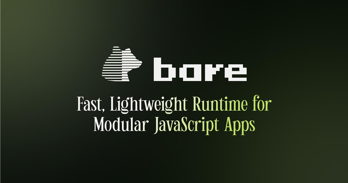 dat_ecosystem's tweet card. Bare is a minimal and modular JavaScript runtime designed for building high-performance apps across desktop and mobile. Open-source, fast, and built for the peer-to-peer web.