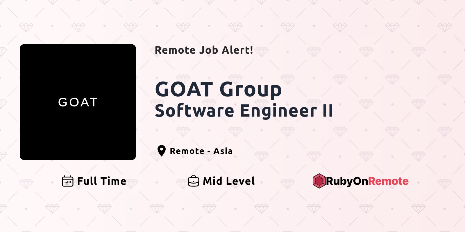 RubyOnRemote's tweet card. Find curated remote ruby jobs in one place. Join the remote work force.