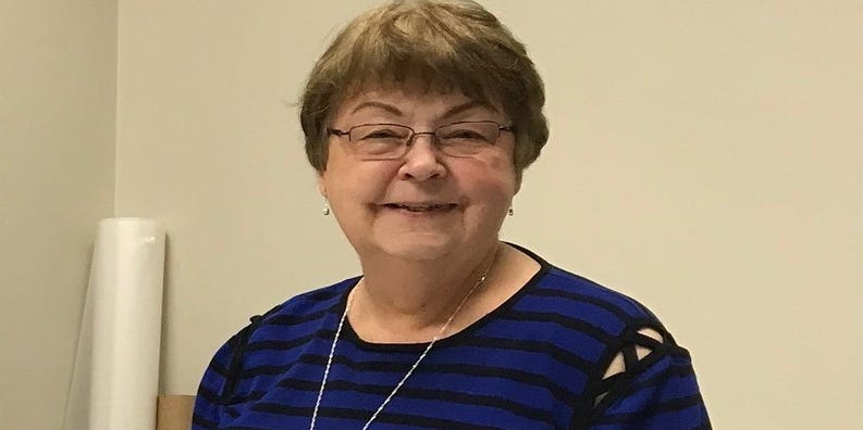 mwecker's tweet card. Sandi Yoder worked to preserve the stories of Jewish Iowans, including spearheading a book on an Iowan employed by Oskar Schindler in World War II.