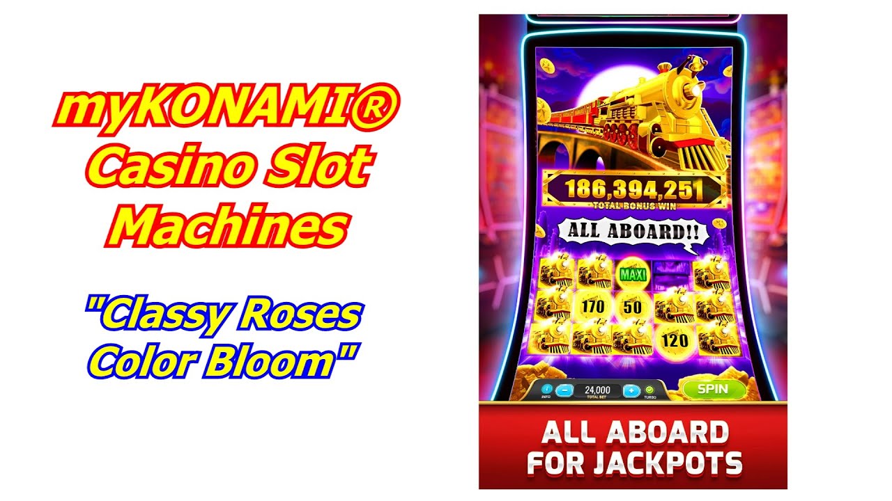 1bwc's tweet card. myKONAMI® Casino Slot Machines Walk Thru "Classy Roses Color Bloom"...