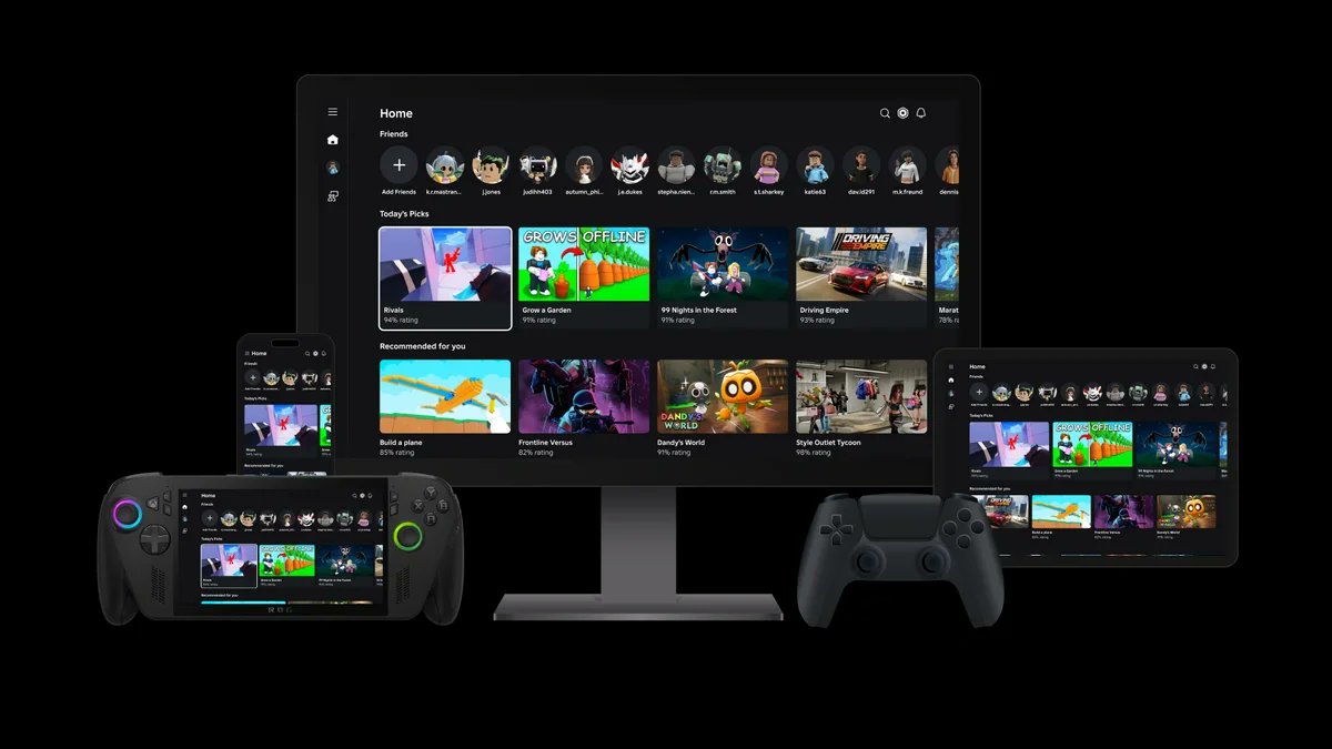Roblox's tweet card. Roblox Everywhere: Bringing Roblox to Two New Platforms