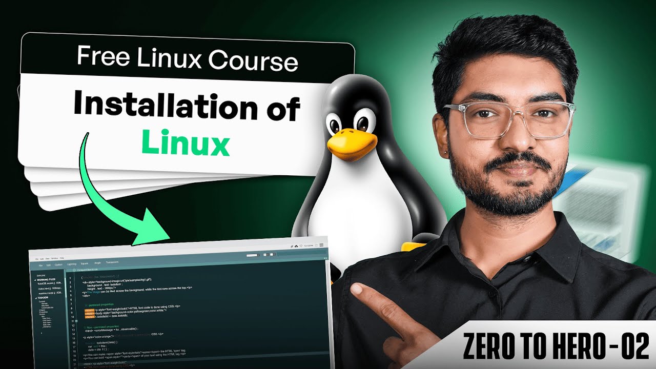 staragile12's tweet card. How to Install Linux 🖥️ | Step-by-Step Guide for Beginners | Linux...