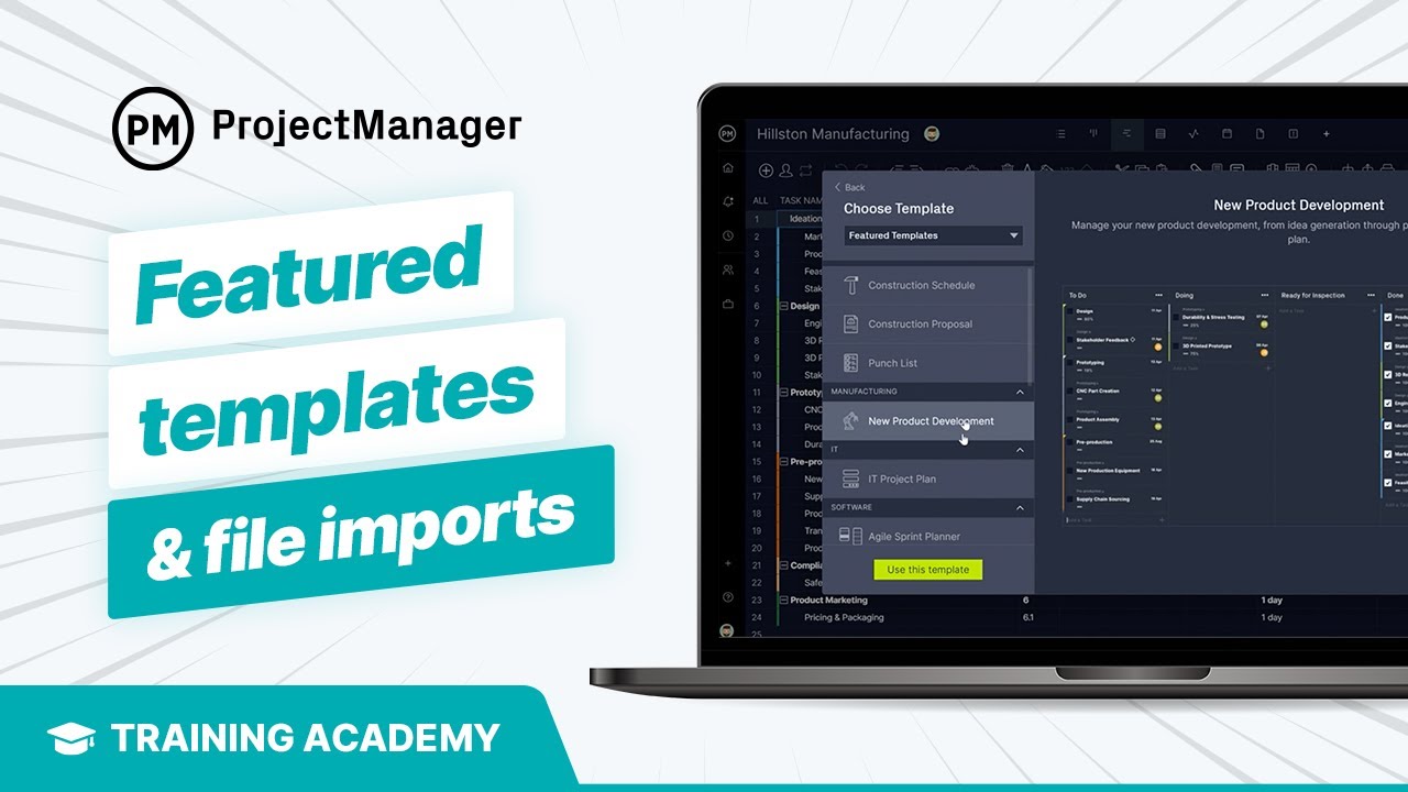 ProjectTips's tweet card. Featured Templates & File Imports — Making Your First Project