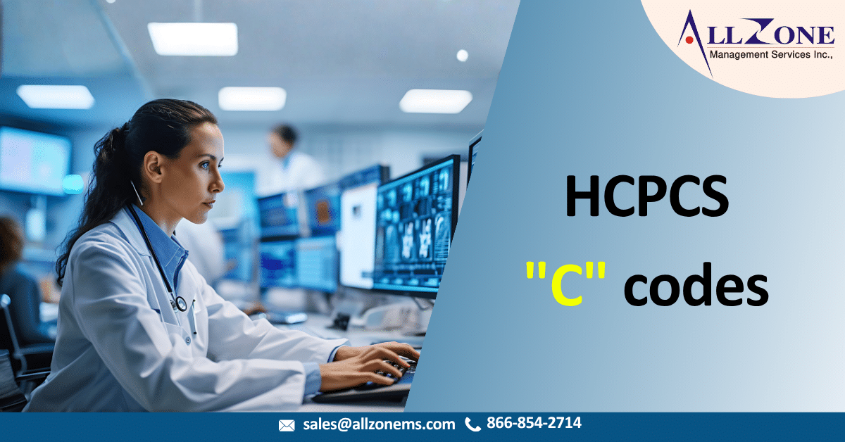 Allzone_Online's tweet card. Learn about HCPCS C codes, temporary OPPS codes for hospital outpatient billing, their usage, examples for accurate Medicare reimbursement.