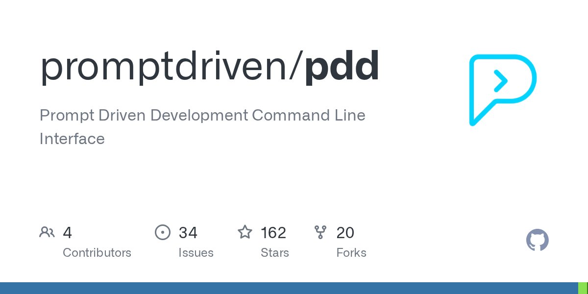 __CalPy__'s tweet card. Prompt Driven Development Command Line Interface. Contribute to promptdriven/pdd development by creating an account on GitHub.