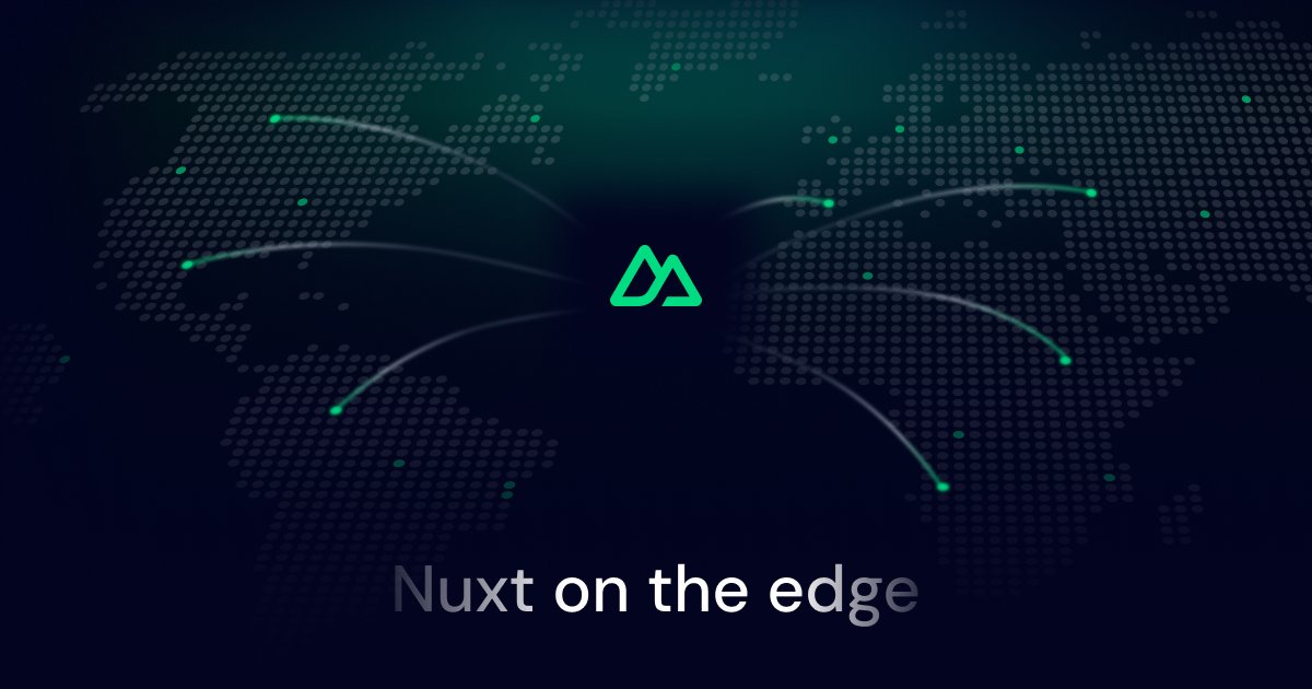 nuxt_hub's tweet card. Learn how we made Nuxt 3 capable of running on edge runtimes to run with server-side rendering close to your users.