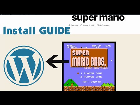 tutorials_video's tweet card. Super Mario in Wordpress | How To Install or Embedd Plugin | Retro Game Emulator