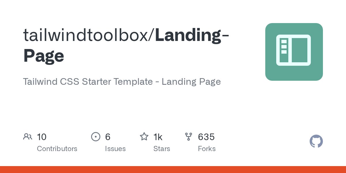 TailwindToolbox's tweet card. Tailwind CSS Starter Template - Landing Page. Contribute to tailwindtoolbox/Landing-Page development by creating an account on GitHub.