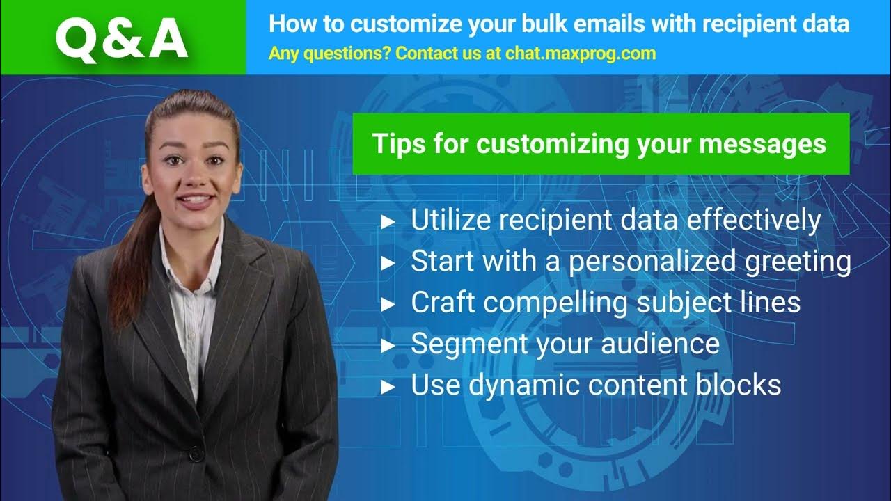 maxprog's tweet card. How to customize your bulk emails with recipient data
