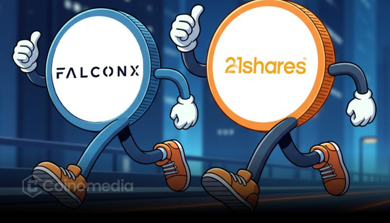 coinfeather's tweet card. FalconX acquires 21Shares to launch advanced crypto funds with derivatives & structured products! #CryptoNews #FalconX #21Shares #CryptoFunds The post Falcon...