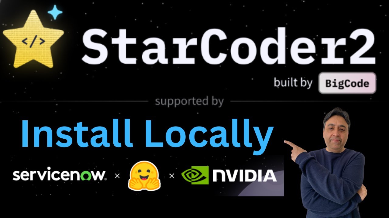 fahdmirza's tweet card. Install StarCoder2 Locally - Top Coding Model