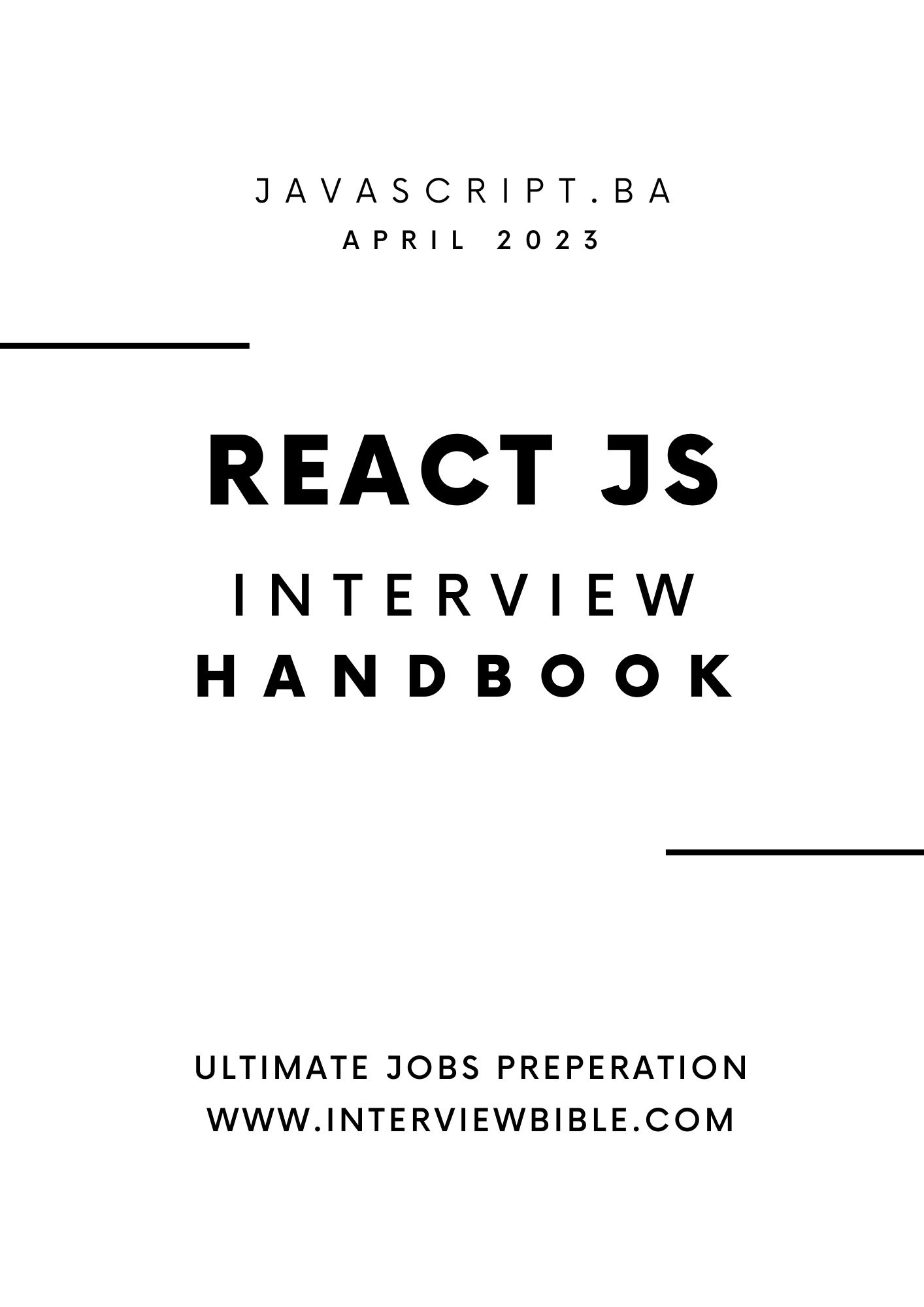 nezirzahirovic's tweet card. Are you someone who is looking for a job in the field of React JS? Or, are you an interviewer searching for the best candidate to join your React JS team? Either way, the React JS Interview Handbook...