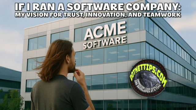 realDotNetDave's tweet card. The author, a seasoned software engineer, emphasizes the importance of trust and collaboration in software companies. Sharing personal experiences, he advocates for a supportive work environment ta…