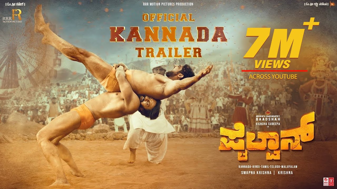 Jaggesh2's tweet card. Pailwaan Official Trailer - Kannada | Kichcha Sudeepa | Suniel Shetty...