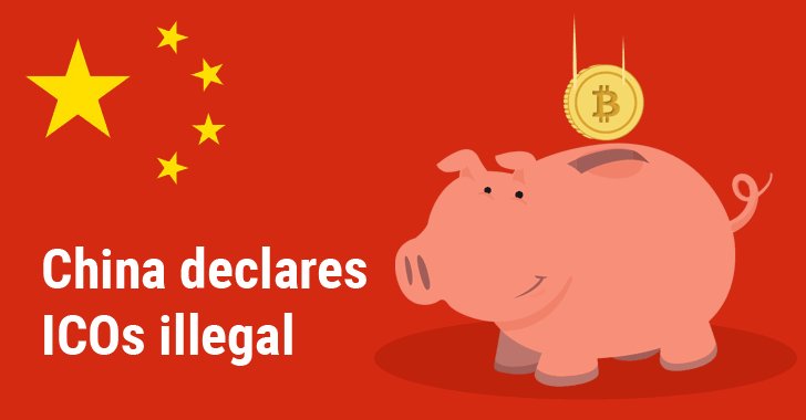 CriptoLab's tweet card. China's central bank has banned Initial Coin Offering (ICO) Fundraising to prevent fraud and illegal fundraising.