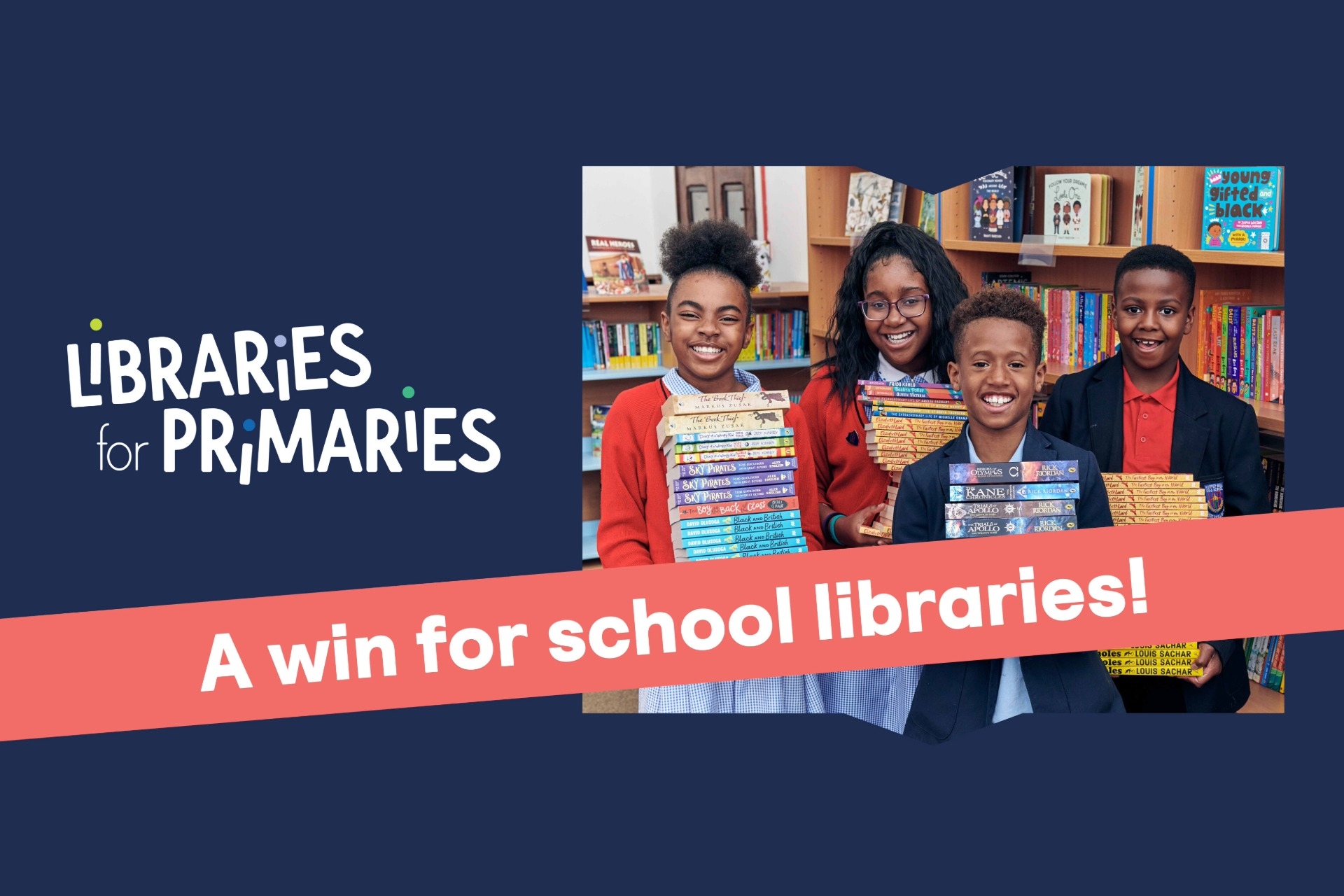 lr4schools's tweet card. Read Chancellor Announces Library in Every Primary by 2029 on LoveReading4Kids