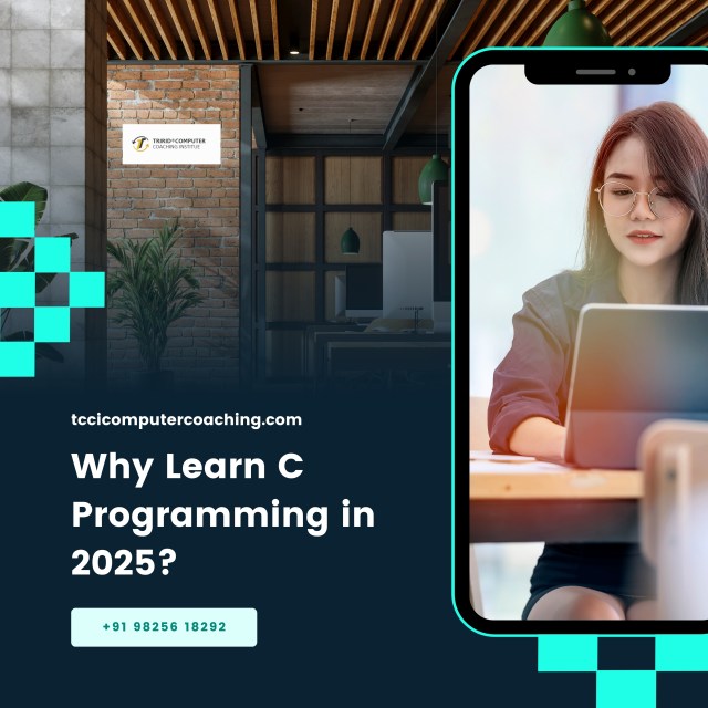 tccicomputer's tweet card. Want to start coding? Learn why C programming is still essential in 2025. Build logic, improve coding skills, and kickstart your tech career with TCCI.