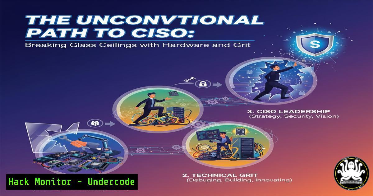 UndercodeUpdate's tweet card. The Unconventional Path to CISO: Breaking Glass Ceilings with Hardware and Grit - "Undercode Testing": Monitor hackers like a pro. Get real-time updates,