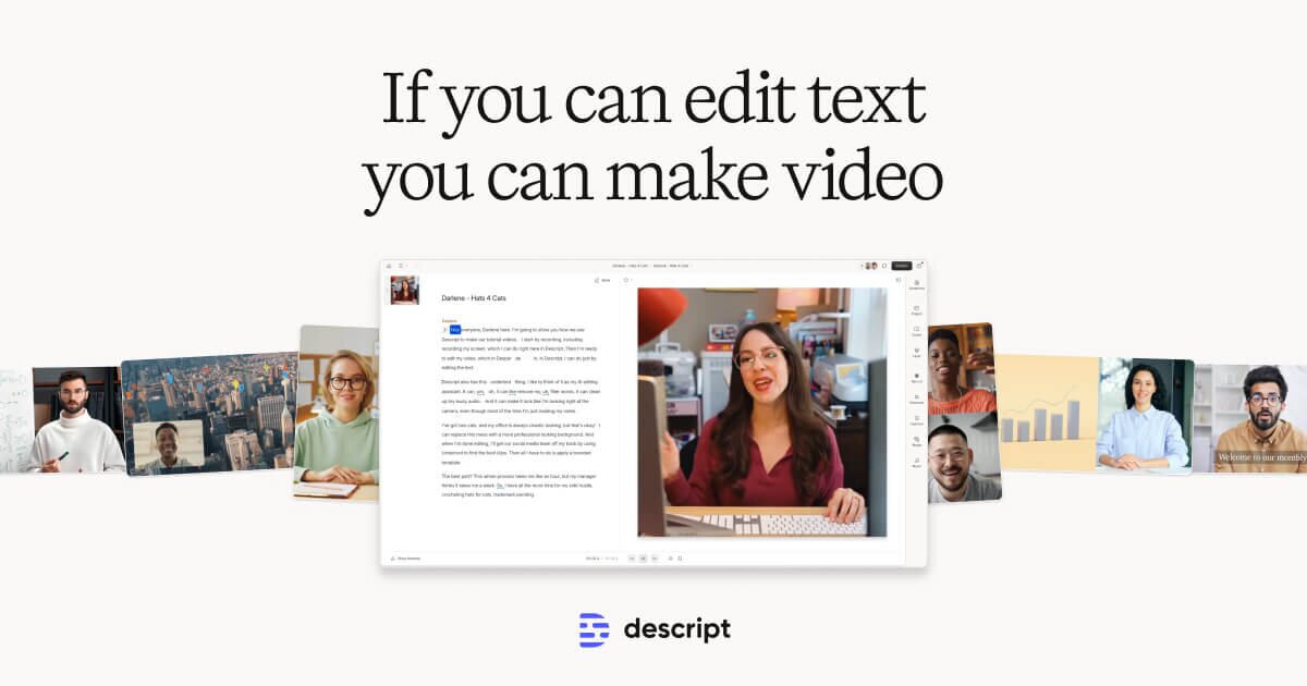 amitcoder1's tweet card. Descript makes editing video and audio as easy as editing text. Record, transcribe, edit, and publish in one tool. Try for free, with powerful upgrades for creators & teams.