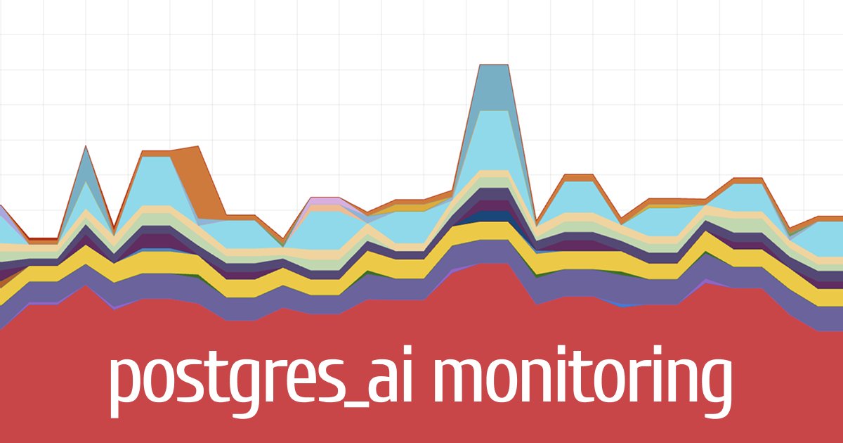 postgres_ai's tweet card. A monitoring solution built specifically for PostgreSQL experts who need rapid root cause analysis and deep performance insights. Combines real-time monitoring with deep analysis capabilities for...
