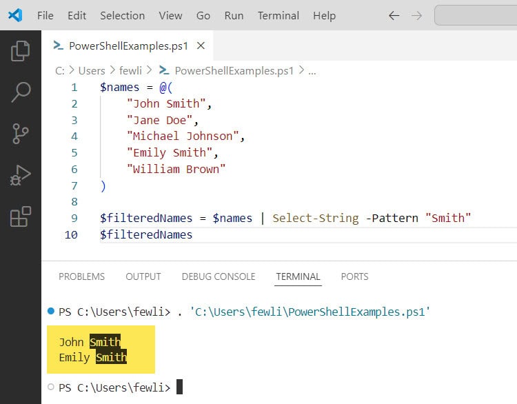 PowerShellFAQs's tweet card. Learn how to Filter Strings in PowerShell using various methods like Using Select-String or by using Using Where-Object, etc.