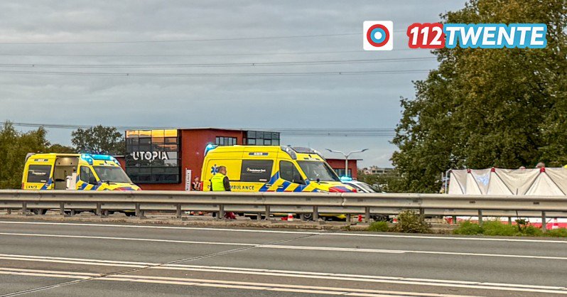 Ernstig ongeval op A35 bij Almelo-Zuid: één dode, drie gewonden