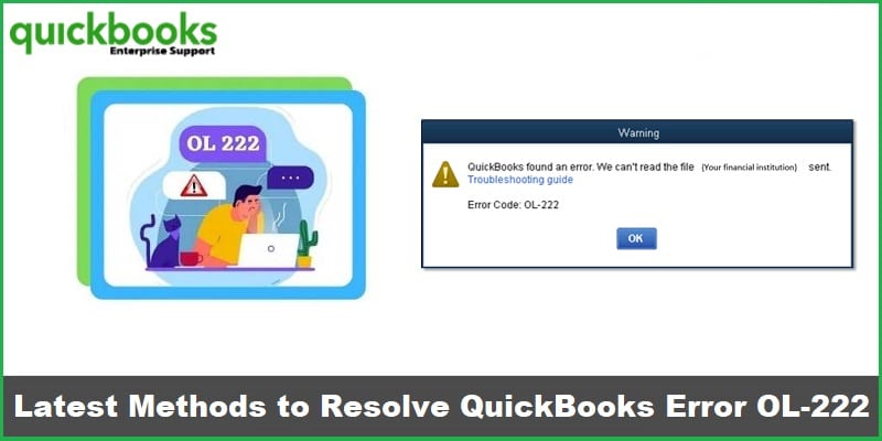 ryanledger44's tweet card. QuickBooks Error Code OL-222 is an error that generally occurs when there is a problem connecting QB to your financial institution's website.