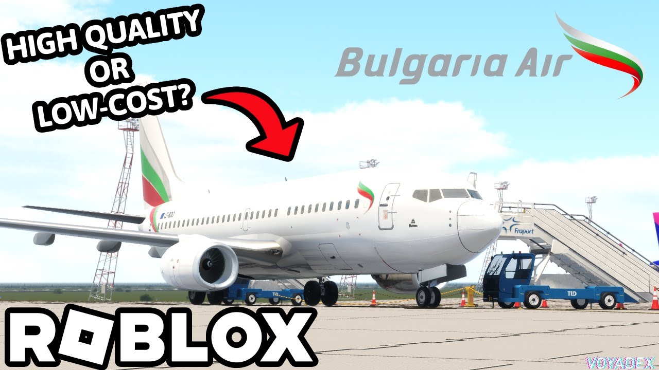 Voyadex's tweet card. Flying on ROBLOX Bulgaria Air! Good or Bad?