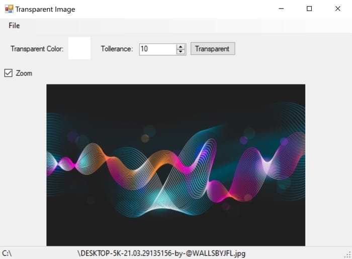 codeai3's tweet card. In this tutorial we will demonstrate how to create Transparent Image using C#. Demo application with full source code is available.