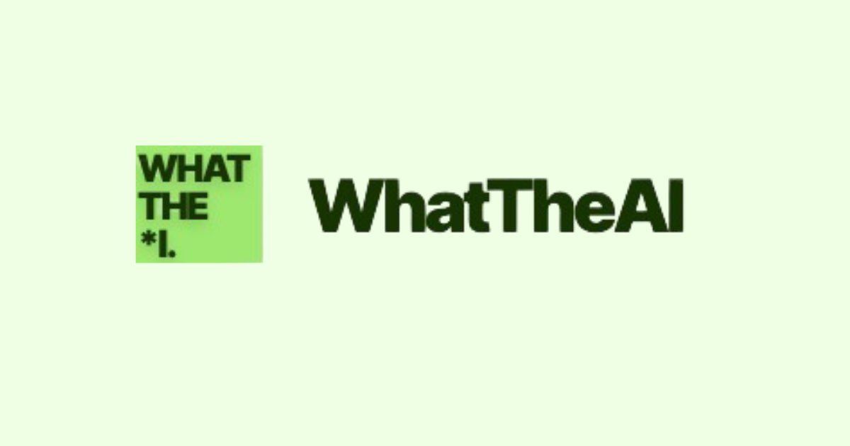 WhatTheAI's tweet card. Plus: Earn $55/Hour Building AI Chatbots for Meta