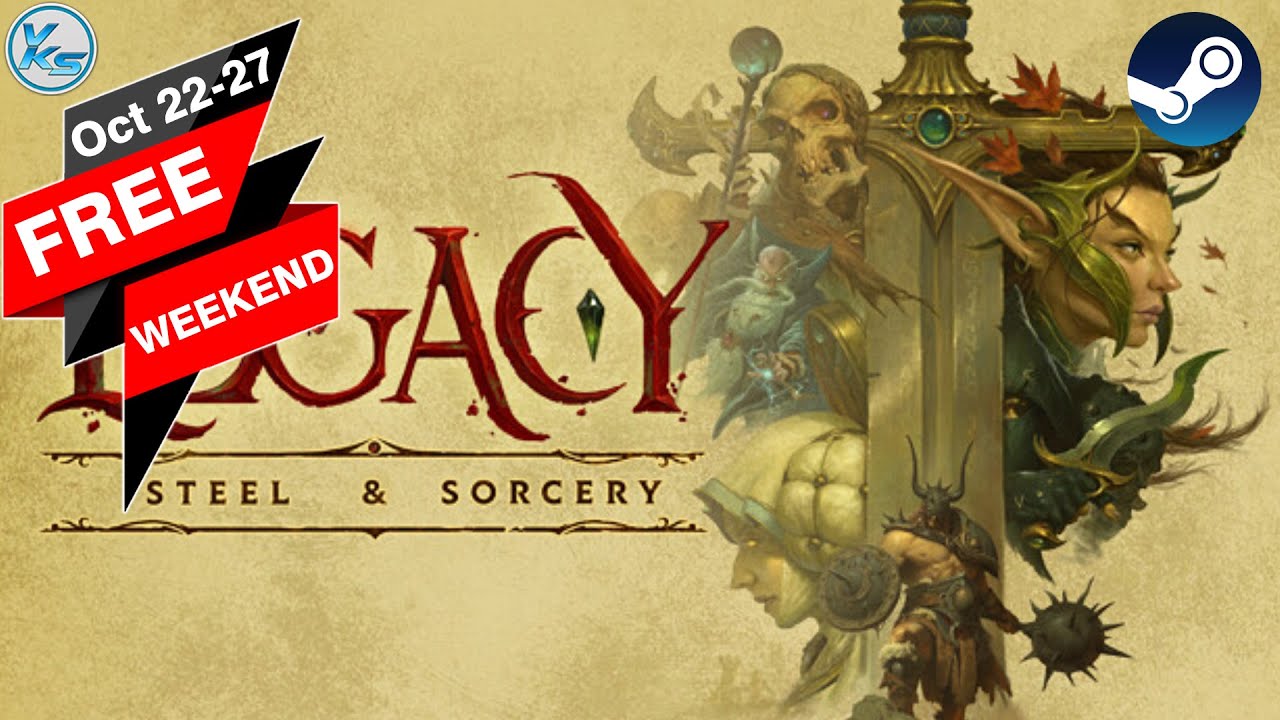 vksytc's tweet card. 🔥 Legacy: Steel & Sorcery FREE WEEKEND is Here 😱 Download & Play...