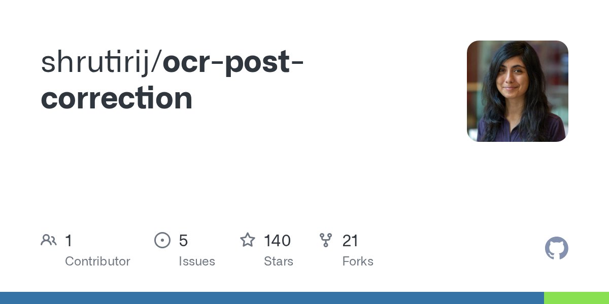 Deep_in_AI's tweet card. Contribute to shrutirij/ocr-post-correction development by creating an account on GitHub.