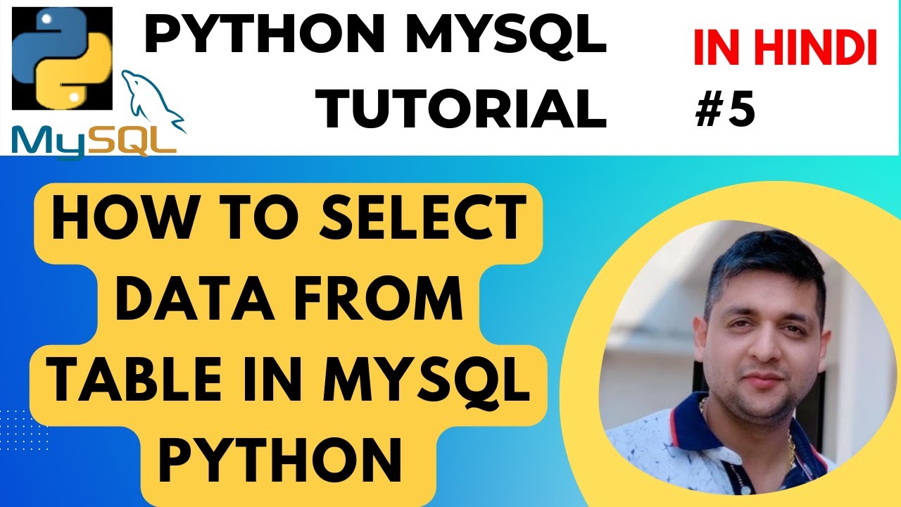 DatacodeSharad's tweet card. How to Select Data from Table in MySQL Python || Python MySQL...