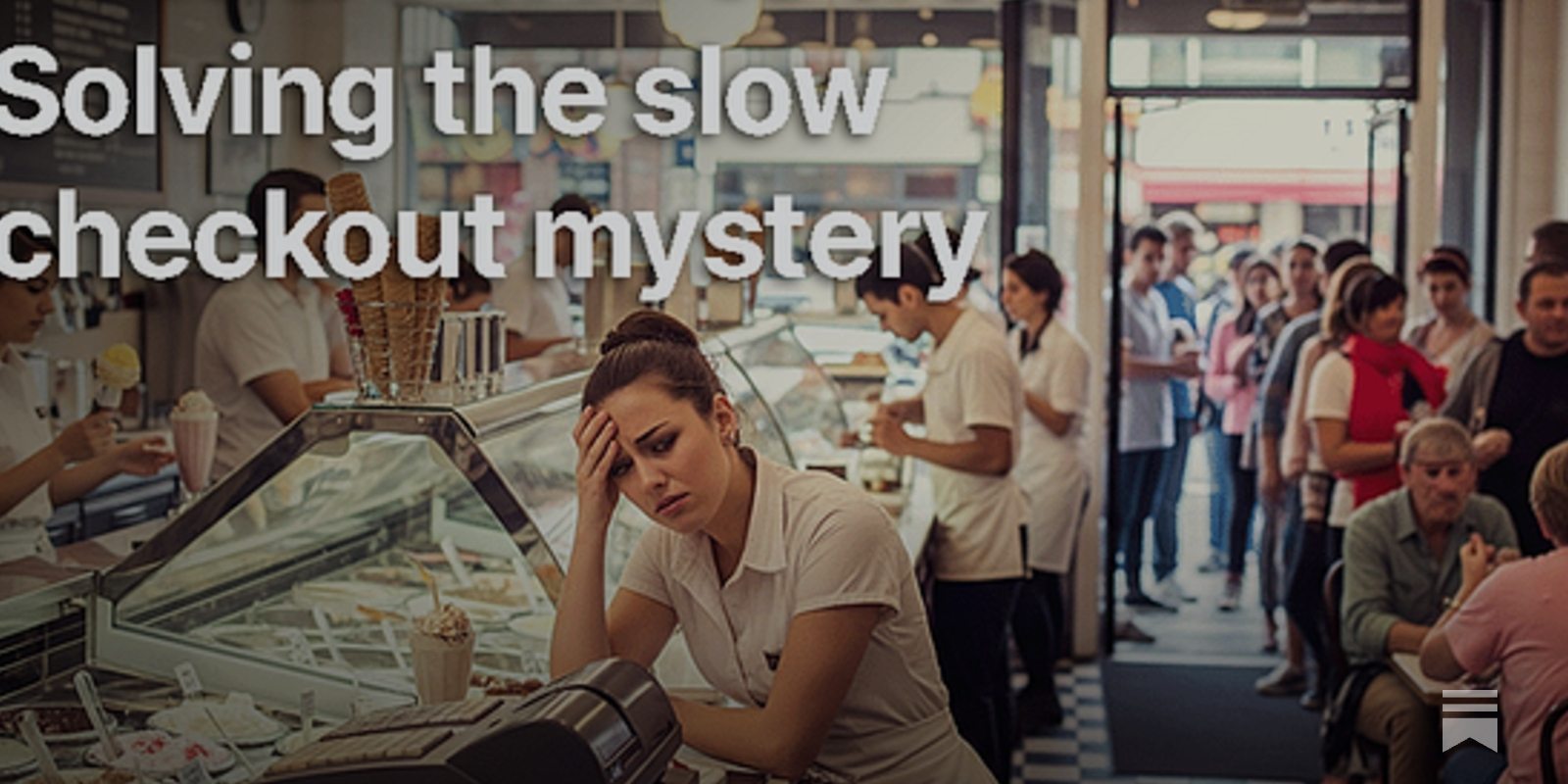 signalpattern's tweet card. Solving the slow checkout mystery