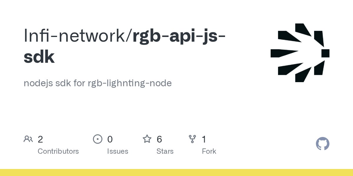 Web3Luke's tweet card. nodejs sdk for rgb-lighnting-node. Contribute to lnfi-network/rgb-api-js-sdk development by creating an account on GitHub.