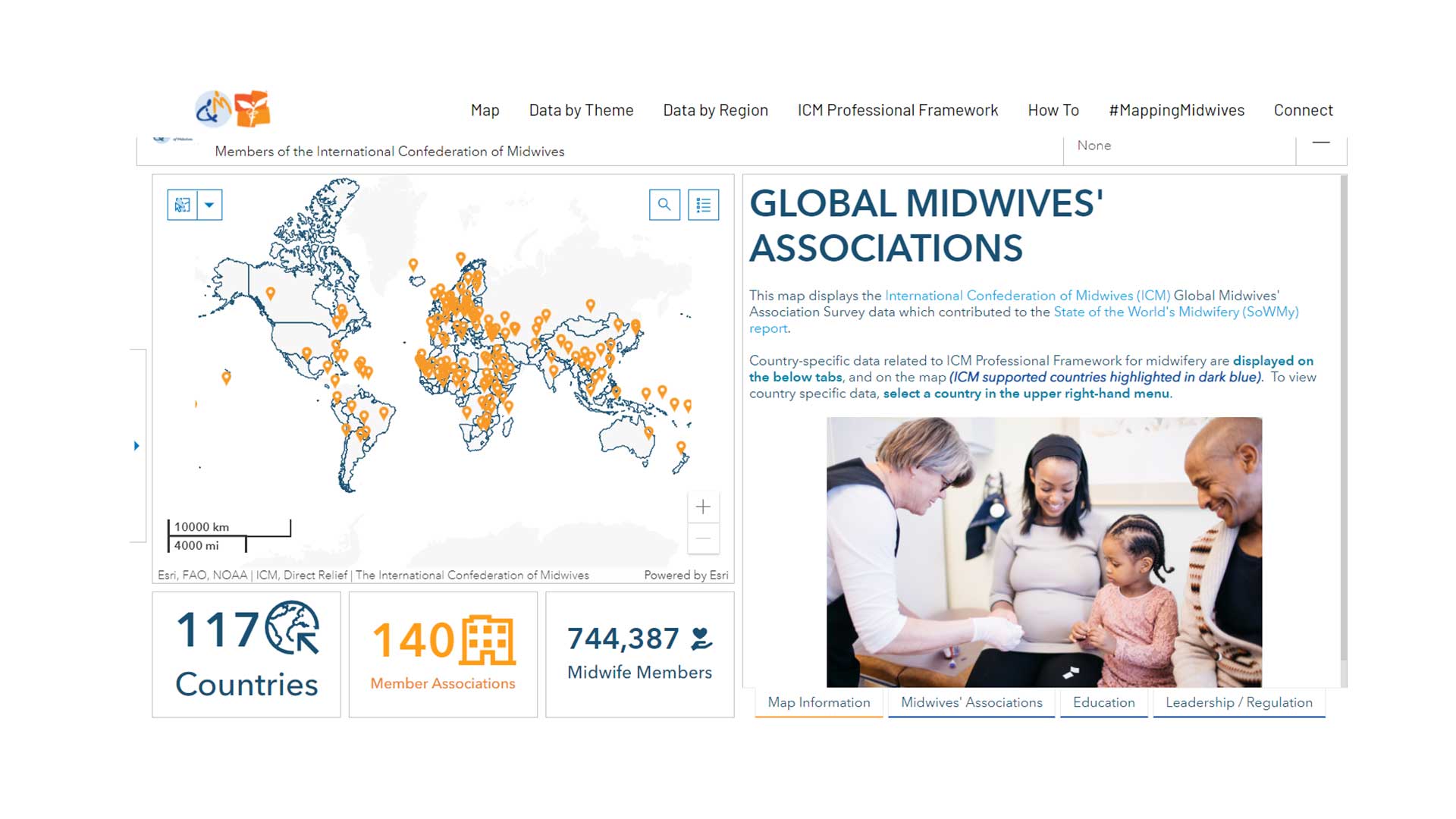dymaptic's tweet card. Three GISCorps volunteers helped Direct Relief and the International Confederation of Midwives (ICM) launch a hub site using ArcGIS Hub to provide data, information, and resources to the worldwide...