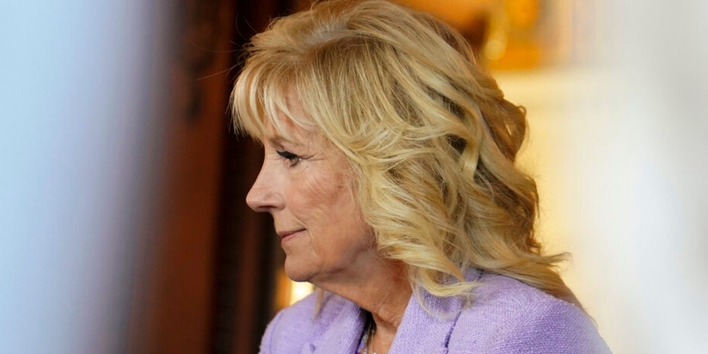marklevinshow's tweet card. An old photo posted by first lady Jill Biden on Twitter showing her using a gas stove to cook has gone viral after reports the Biden administration could be banning the appliance.