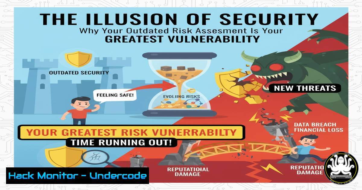 UndercodeUpdate's tweet card. The Illusion of Security: Why Your Outdated Risk Assessment is Your Greatest Vulnerability - "Undercode Testing": Monitor hackers like a pro. Get real-time