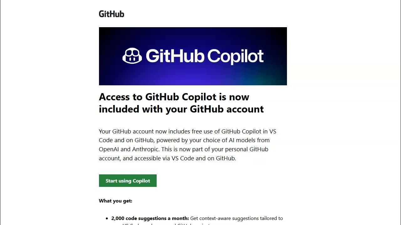 carlarjenkins's tweet card. [Breaking News] Access GitHub Copilot for FREE Through GitHub Account