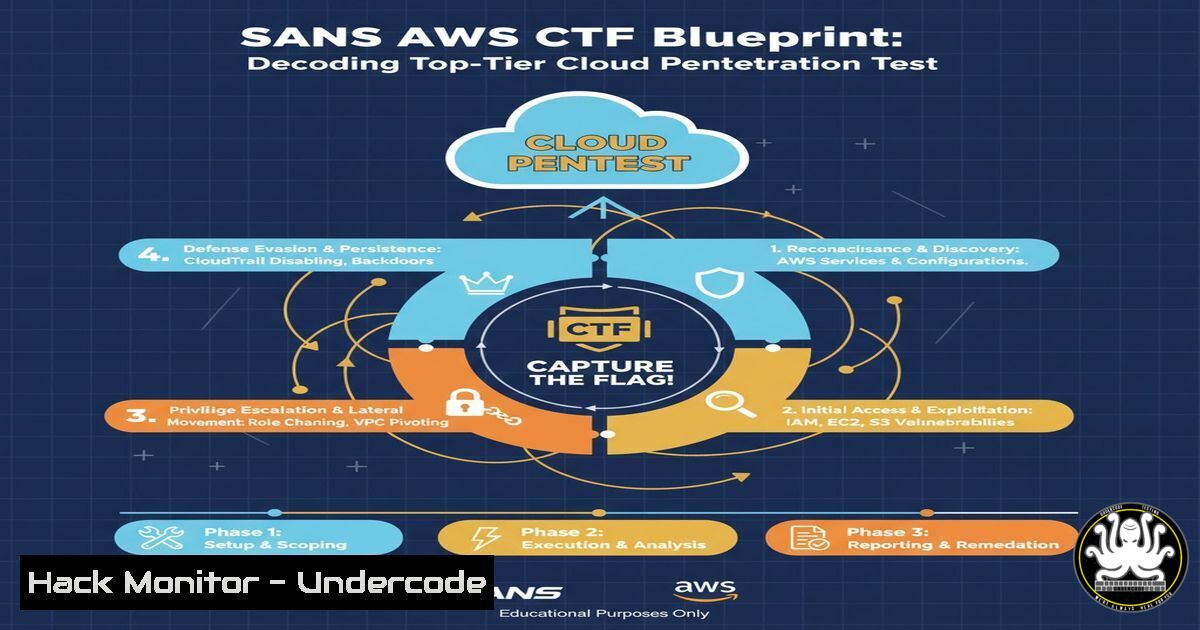 UndercodeUpdate's tweet card. The SANS AWS CTF Blueprint: Decoding the Top-Tier Cloud Penetration Test - "Undercode Testing": Monitor hackers like a pro. Get real-time updates, AI-powered