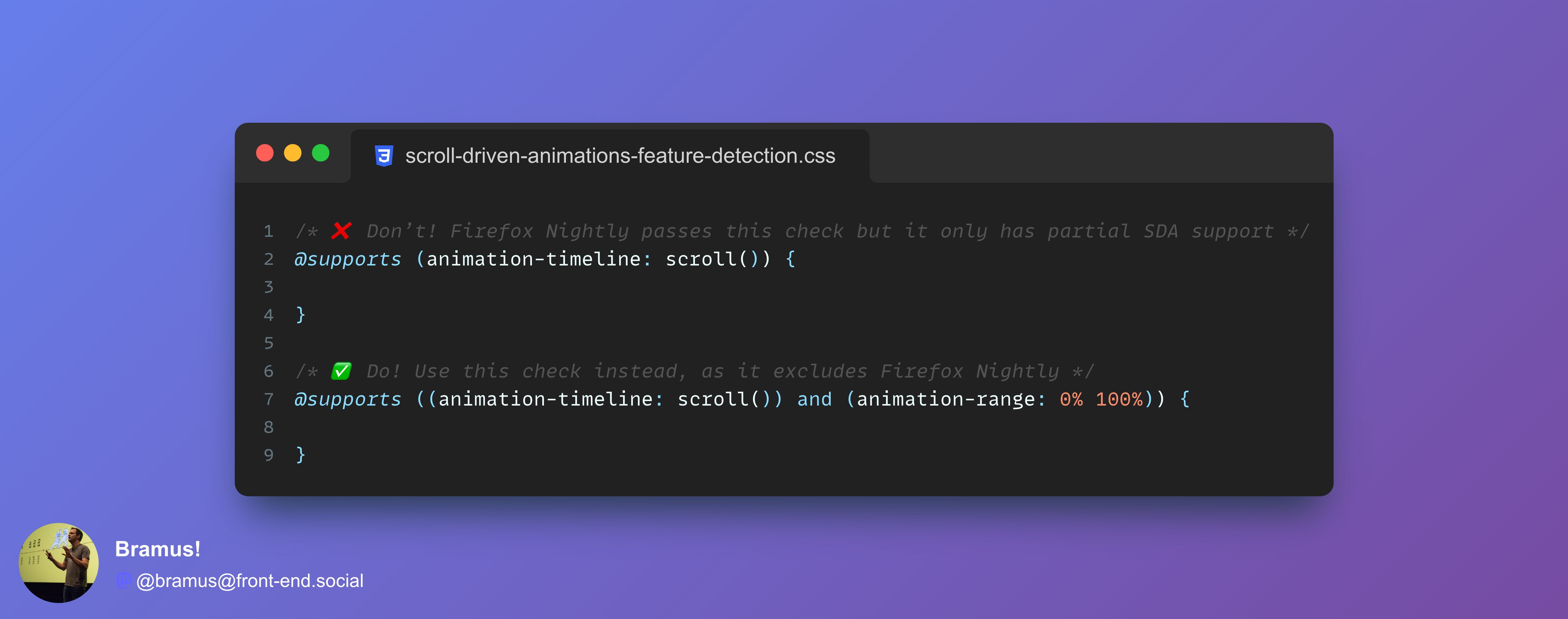 cssbasics's tweet card. You want to filter out Firefox’s partial implementation …