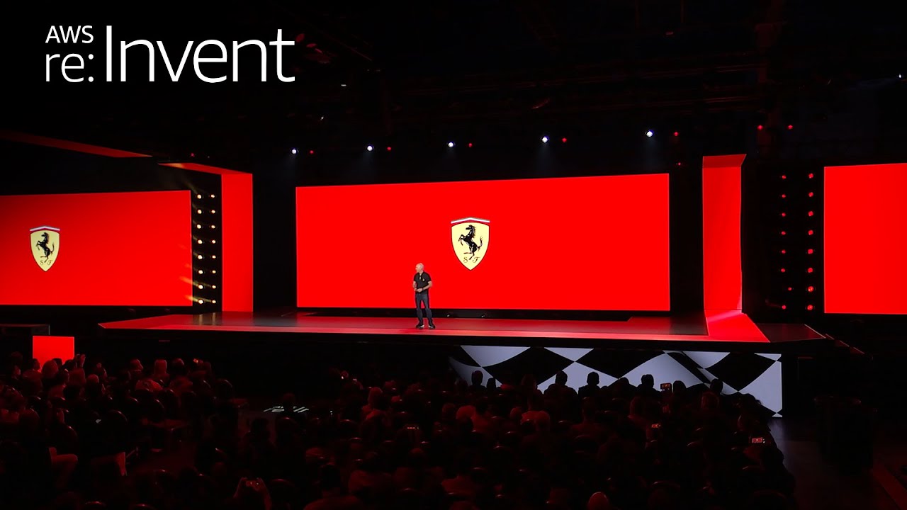 TechMikeR's tweet card. AWS re:Invent 2022 - Customer Keynote Scuderia Ferrari | AWS Events