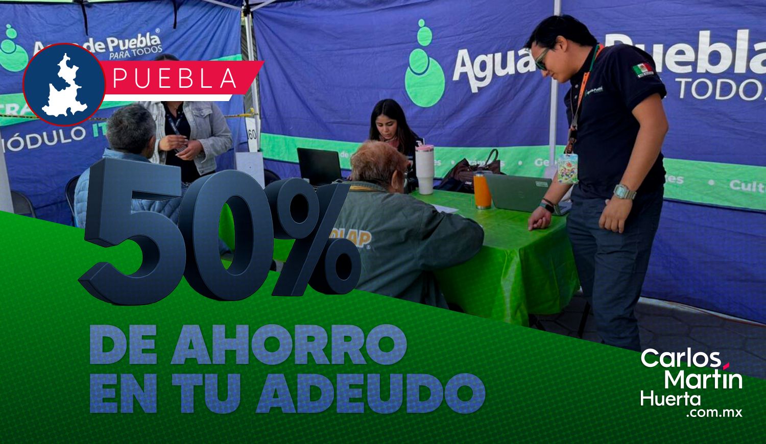 carlosmartinh's tweet card. El programa ofrece un ahorro del 50% al liquidar adeudos históricos