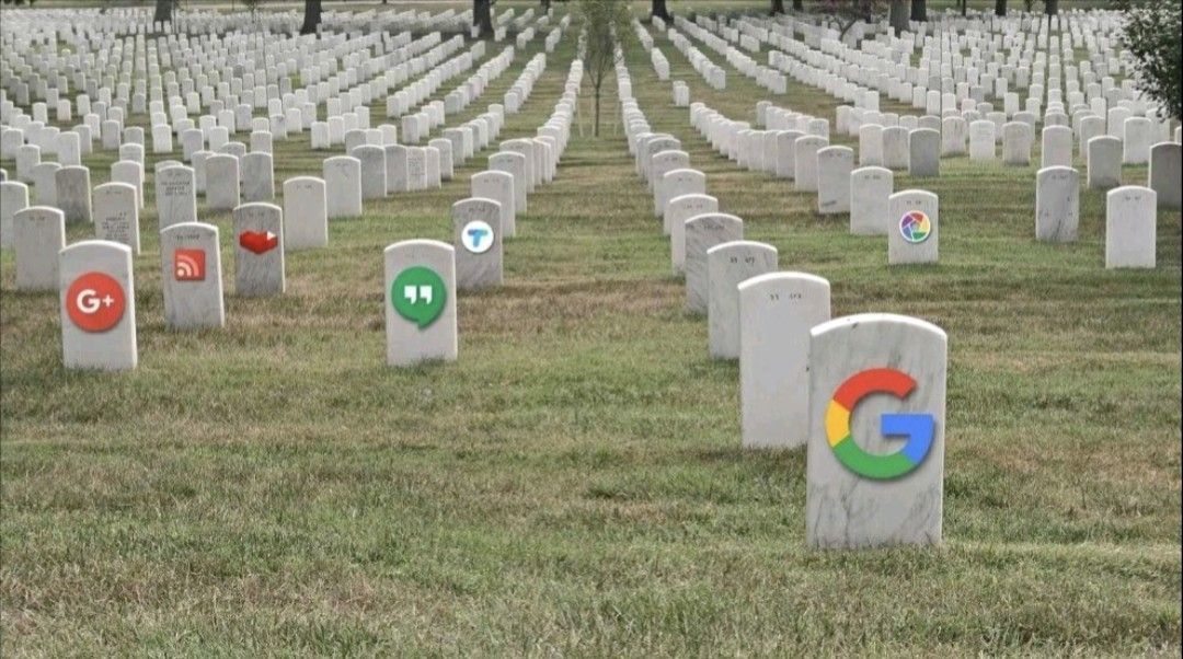 TheProgrammer93's tweet card. Google abrite un véritable cimetière regorgeant de projets avortés, témoins de l'échec. comme l'as dit Thibault Louis Parmi eux, des géants tels que Google +, Google Print ou encore Google Hangouts,...