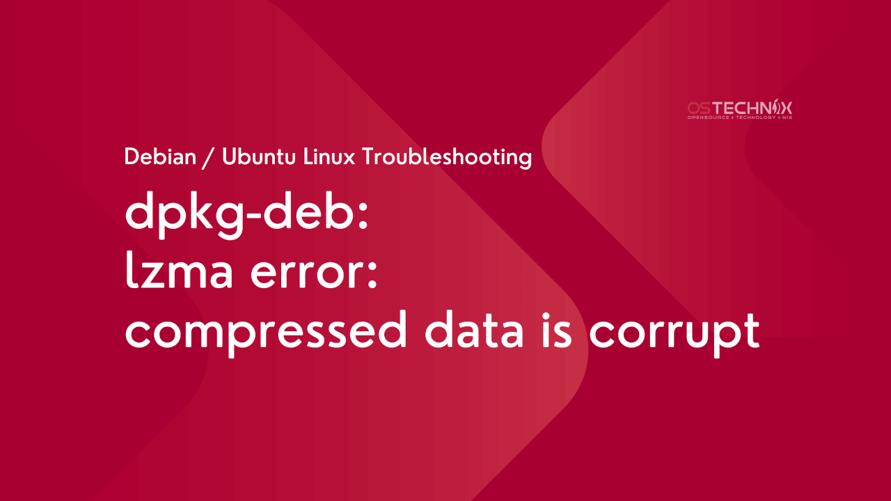 jccall80's tweet card. This guide explains how to fix the "dpkg-deb: lzma error: compressed data is corrupt" error in Debian 12 and Ubuntu Linux systems.