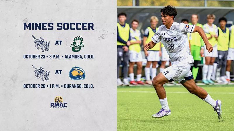 MinesAthletics's tweet card. SOUTH BY SOUTHWEST Just five matches remain in the regular season for the Colorado School of Mines men's soccer team as they hit the road for three of those dates starting this weekend when they...