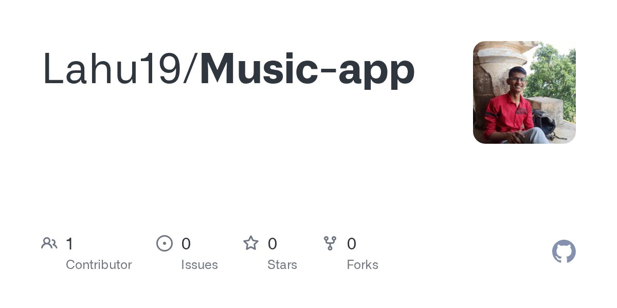 LahuAndhale7's tweet card. Contribute to Lahu19/Music-app development by creating an account on GitHub.